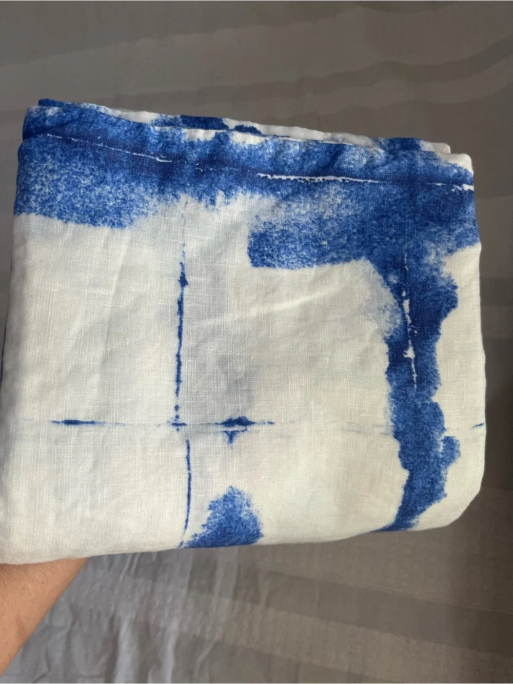 IKEA 100% Linen Tie Dye Euro Pillow Sham • Limited Edition 2019 • NWOT